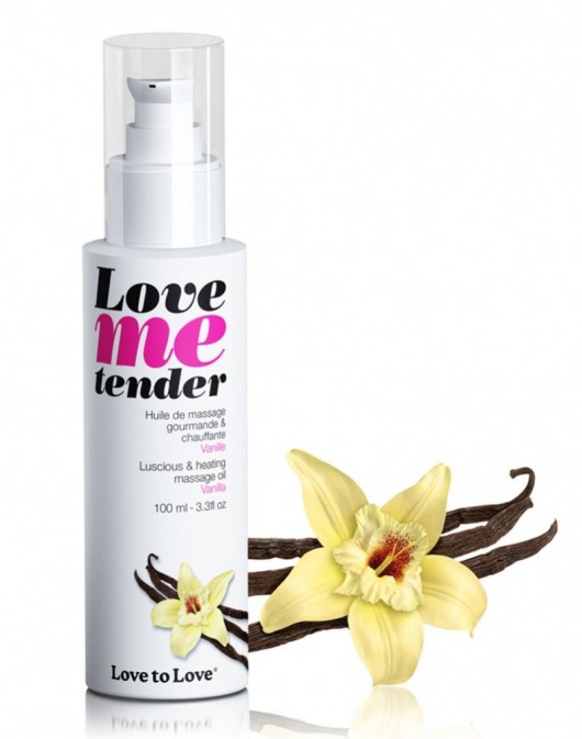 Съедобное согревающее массажное масло Love Me Tender Vanilla с ароматом ванили - 100 мл. - Love to Love - купить с доставкой в Черкесске
