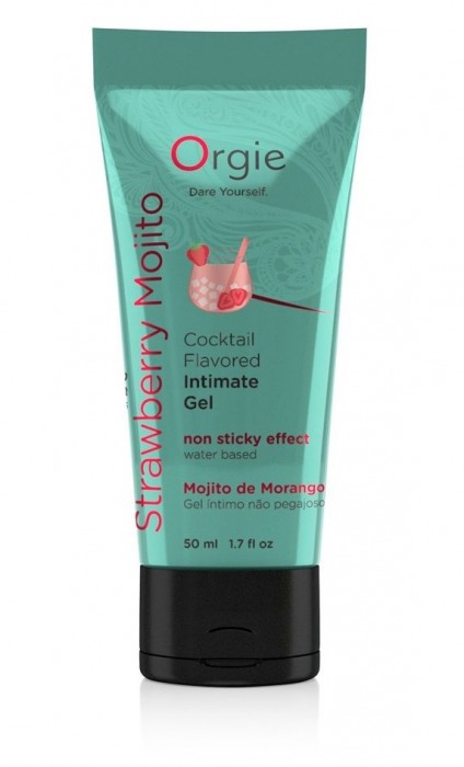 Съедобный интимный гель Orgie Lube Tube Cocktail Strawberry Mojito - 50 мл. - ORGIE - купить с доставкой в Черкесске