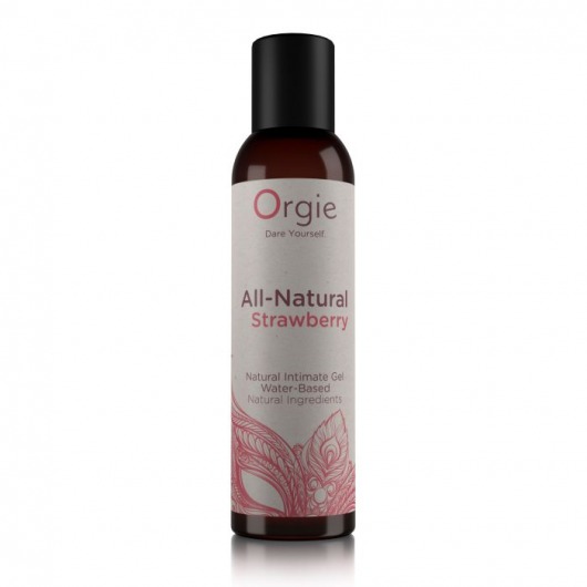 Интимный гель на водной основе All-Natural Strawberry с ароматом клубники - 150 мл. - ORGIE - купить с доставкой в Черкесске