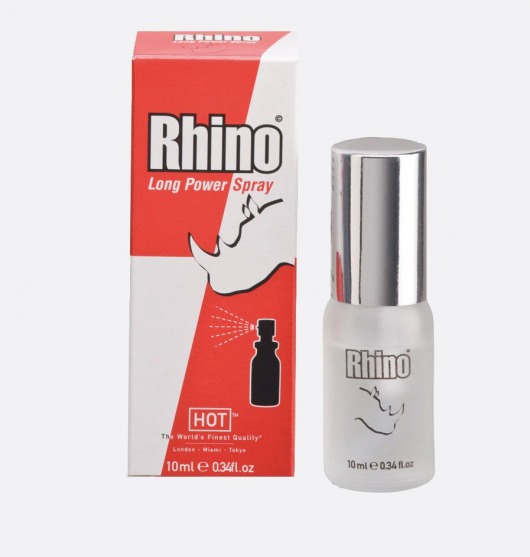 Пролонгирующий спрей для мужчин Rhino - 10 мл. - HOT - купить с доставкой в Черкесске