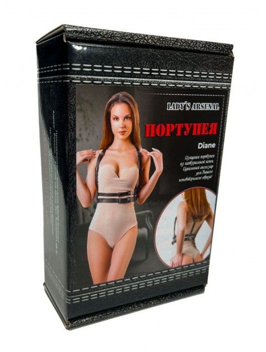 Изящная портупея из натуральной кожи Diane - БДСМ Арсенал - купить с доставкой в Черкесске
