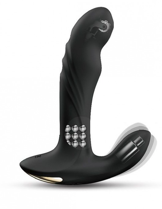 Черный вибромассажер простаты Multi P-Joy с 3 моторами - Dorcel - в Черкесске купить с доставкой