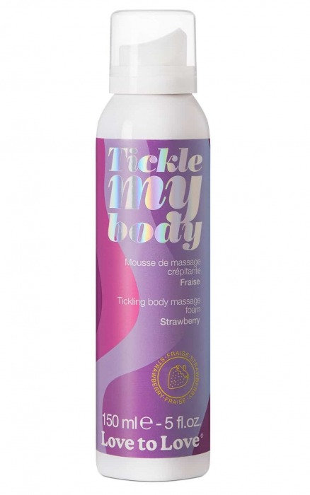 Массажная хрустящая пенка Tickle My Body Strawberry с ароматом клубники - 150 мл. - Love to Love - купить с доставкой в Черкесске