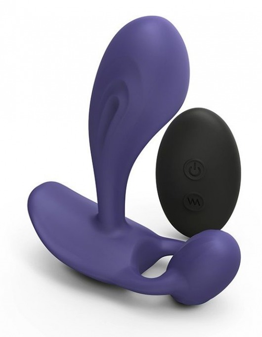 Темно-синий вибромассажер Witty P G Vibrator with Remote Control - Love to Love - в Черкесске купить с доставкой