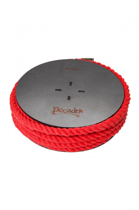 Красная веревка для шибари на катушке - 10 м. - Pecado - купить с доставкой в Черкесске