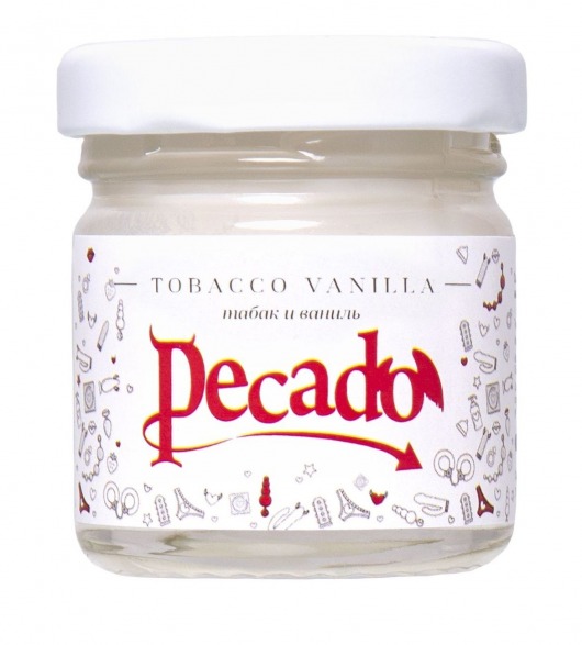Массажная свеча Tobacco Vanilla - 35 мл. - Pecado - купить с доставкой в Черкесске