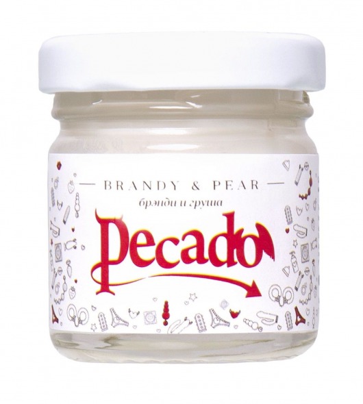 Массажная свеча Brandy   Pear - 35 мл. - Pecado - купить с доставкой в Черкесске