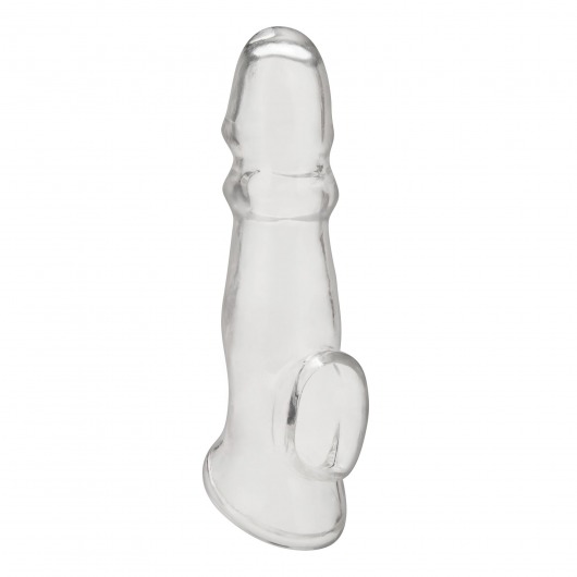 Прозрачная насадка для пениса Girthy Penis Enhancing Sleeve Extension - 17,1 см. - BlueLine - в Черкесске купить с доставкой