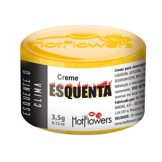 Возбуждающий крем Esquenta с разогревающим эффектом - 3,5 гр. - HotFlowers - купить с доставкой в Черкесске