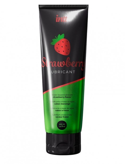 Смазка на водной основе с ароматом клубники Strawberry Lubricant - 100 мл. - INTT - купить с доставкой в Черкесске