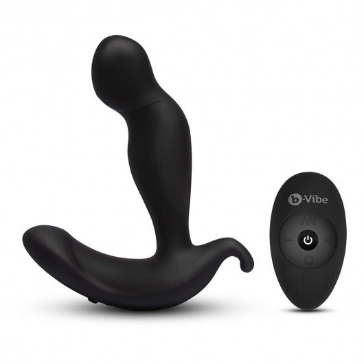 Черный анальный стимулятор с вращением и вибрацией 360 Plug - 13 см. - b-Vibe - в Черкесске купить с доставкой