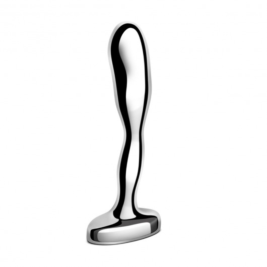 Стальной стимулятор простаты Stainless Steel Prostate Plug - 11,5 см. - b-Vibe - в Черкесске купить с доставкой