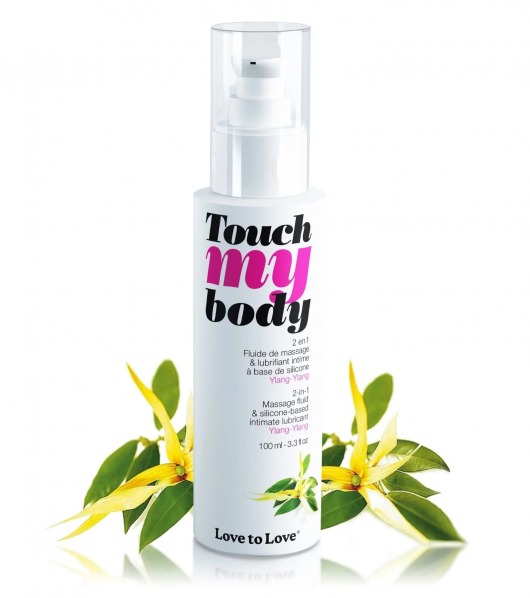 Силиконовый лубрикант 2-в-1 Touch My Body с ароматом иланг-иланга - 100 мл. - Love to Love - купить с доставкой в Черкесске