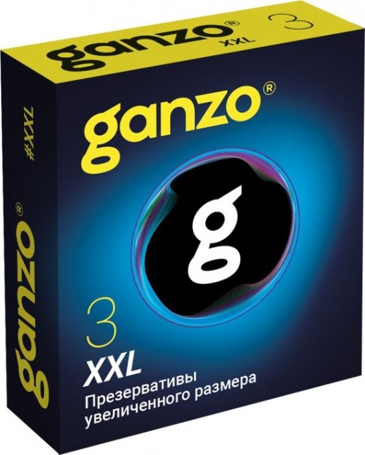 Презервативы увеличенного размера Ganzo XXL - 3 шт. - Ganzo - купить с доставкой в Черкесске