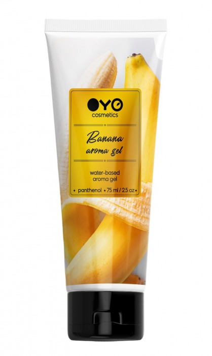 Лубрикант на водной основе OYO Aroma Gel Banana с ароматом банана - 75 мл. - OYO - купить с доставкой в Черкесске