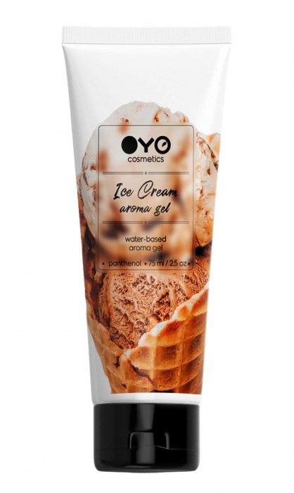 Лубрикант на водной основе OYO Aroma Gel Ice Cream с ароматом пломбира - 75 мл. - OYO - купить с доставкой в Черкесске