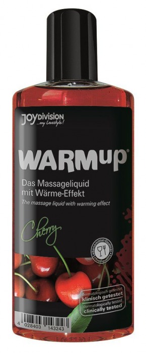 Разогревающее масло WARMup Cherry - 150 мл. - Joy Division - купить с доставкой в Черкесске