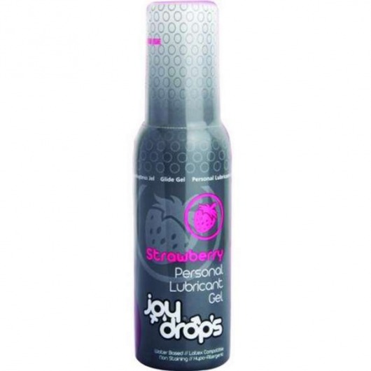 Смазка на водной основе со вкусом клубники JoyDrops Strawberry - 100 мл. - JoyDrops - купить с доставкой в Черкесске