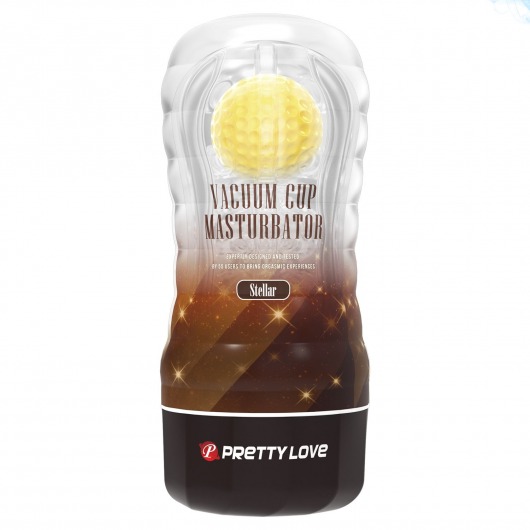 Прозрачный текстурированный мастурбатор Vacuum Cup Masturbator Stellar - Baile - в Черкесске купить с доставкой