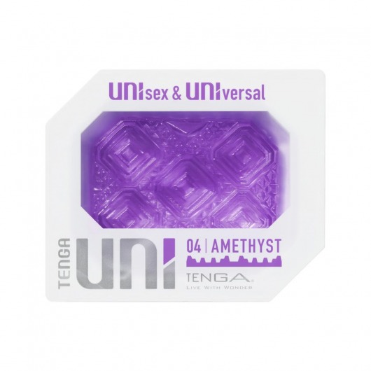 Фиолетовый мастурбатор-стимулятор Tenga Uni Amethyst - Tenga - в Черкесске купить с доставкой