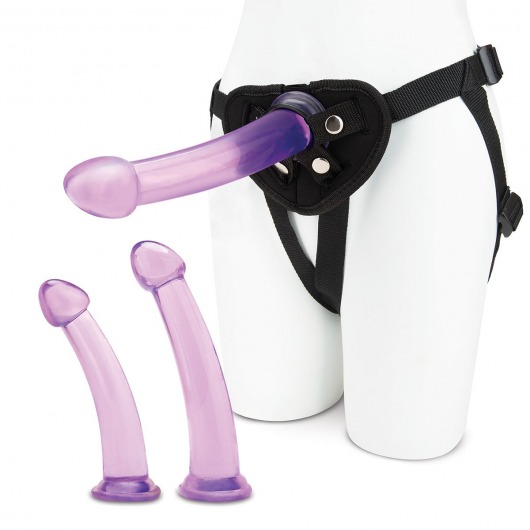 Тренировочный набор с тремя насадками Pegging Training Set - Lux Fetish - купить с доставкой в Черкесске