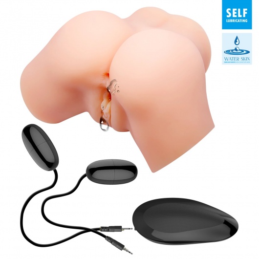 Телесный мастурбатор-полуторс с вибрацией Samantha - Baile - в Черкесске купить с доставкой