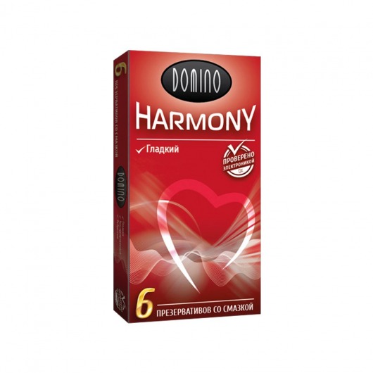 Гладкие презервативы Domino Harmony - 6 шт. - Domino - купить с доставкой в Черкесске