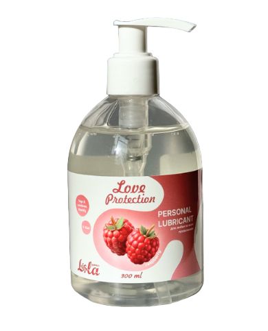 Лубрикант на водной основе Love Protection Raspberry с ароматом малины - 300 мл. - Lola Games - купить с доставкой в Черкесске
