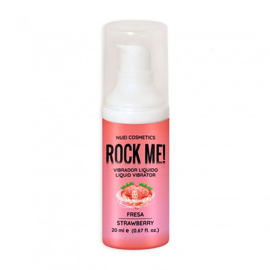 Жидкий вибратор Nuei Rock Me! с ароматом клубники - 20 мл. - Nuei cosmetics - купить с доставкой в Черкесске