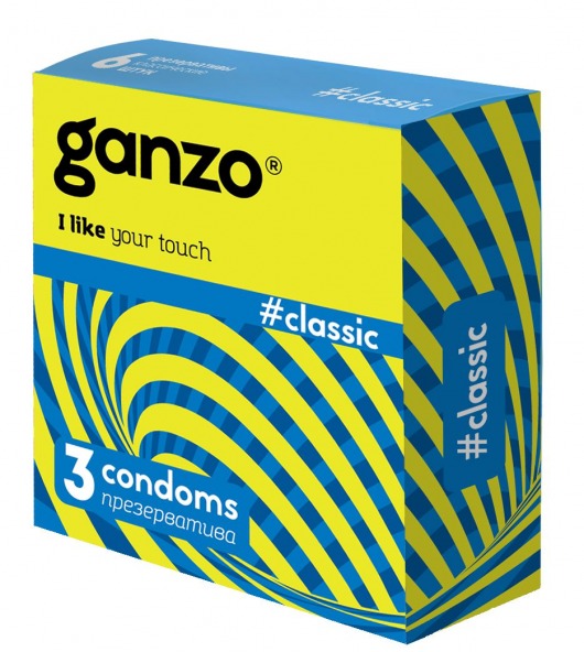 Классические презервативы с обильной смазкой Ganzo Classic - 3 шт. - Ganzo - купить с доставкой в Черкесске