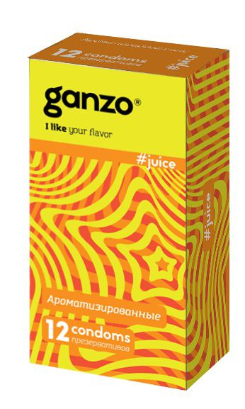 Ароматизированные презервативы Ganzo Juice - 12 шт. - Ganzo - купить с доставкой в Черкесске