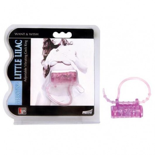 Эрекционное кольцо с вибратором LITTLE LILAC - Dream Toys - в Черкесске купить с доставкой