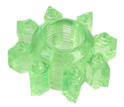 Зеленое эрекционное кольцо-звезда - Toyfa Basic - в Черкесске купить с доставкой