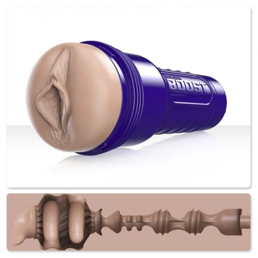 Телесный мастурбатор-вагина Fleshlight Boost Bang - Fleshlight - в Черкесске купить с доставкой