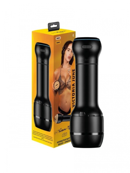 Мастурбатор-ротик с интерактивной насадкой PowerBlow   FeelVictoria Mouth - Kiiroo - в Черкесске купить с доставкой