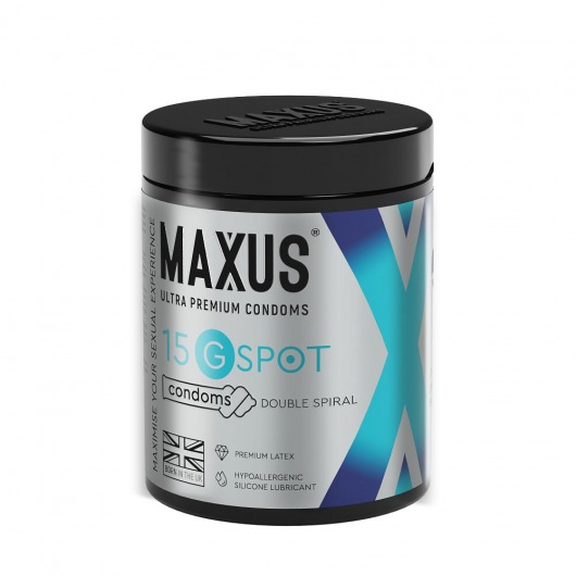 Гладкие презервативы Maxus G spot с двойной спиралью - 15 шт. - Maxus - купить с доставкой в Черкесске
