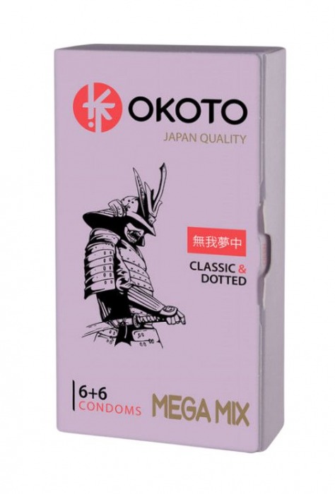 Презервативы OKOTO Mega Mix - 12 шт. - Sitabella - купить с доставкой в Черкесске