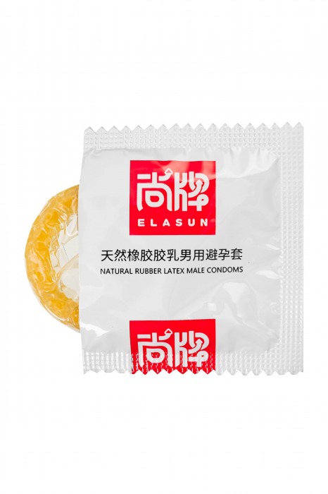 Презервативы с точками и ребрами Elasun Ribbed and Dotted - 10 шт. - Elasun - купить с доставкой в Черкесске