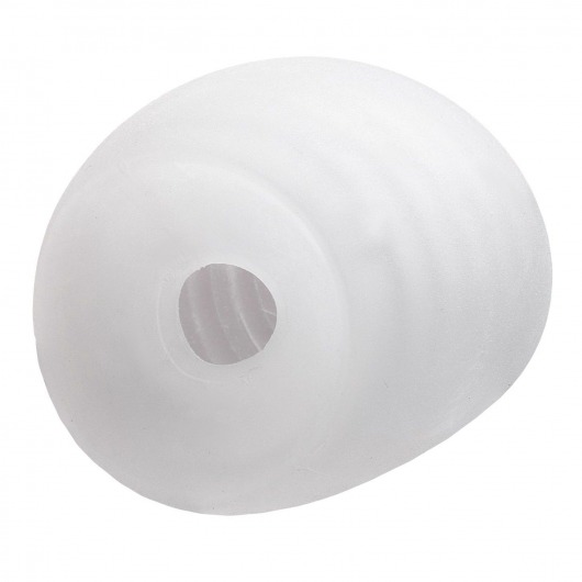 Белый мастурбатор-шар Lucky Ball Type 3 - MALESATION - в Черкесске купить с доставкой