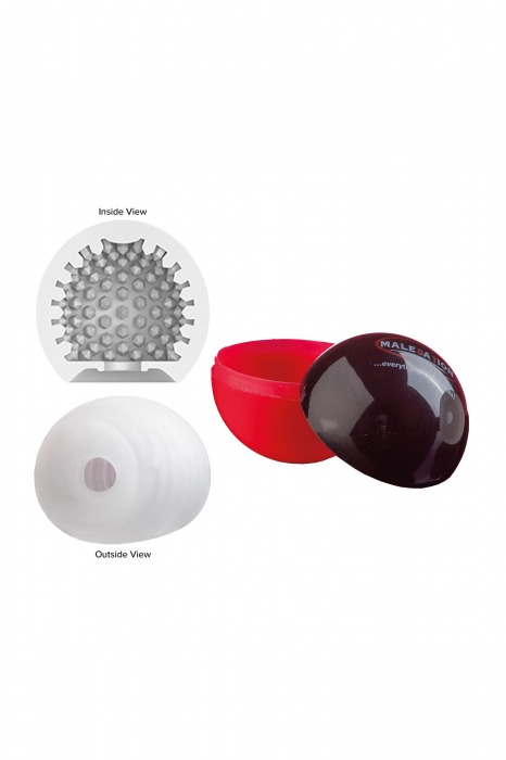 Белый мастурбатор-шар Lucky Ball Type 2 - MALESATION - в Черкесске купить с доставкой