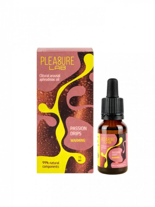 Капли с согревающим эффектом Passion Drips Warming - 15 мл. - Pleasure Lab - купить с доставкой в Черкесске