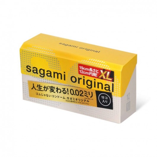 Презервативы увеличенного размера Sagami Original 0.02 XL-size - 12 шт. - Sagami - купить с доставкой в Черкесске