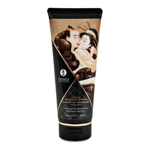 Массажный крем для тела с ароматом шоколада Intoxicating Chocolate - 200 мл. - Shunga - купить с доставкой в Черкесске