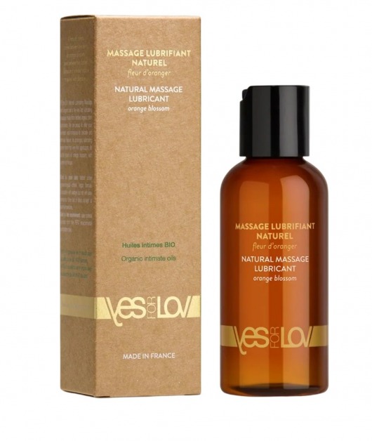 Натуральная массажная смазка Natural Lubricant Orange Blossom - 100 мл. - YESforLOV - купить с доставкой в Черкесске