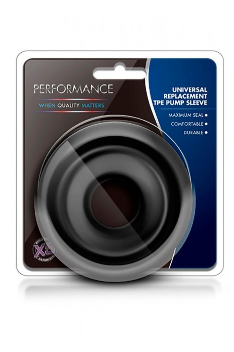 Черный уплотнитель на вакуумную помпу Replacement Pump Sleeve - Blush Novelties - в Черкесске купить с доставкой