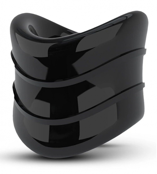 Черное эрекционное кольцо на мошонку Beef Ball Stretcher Snug X Long - Blush Novelties - в Черкесске купить с доставкой