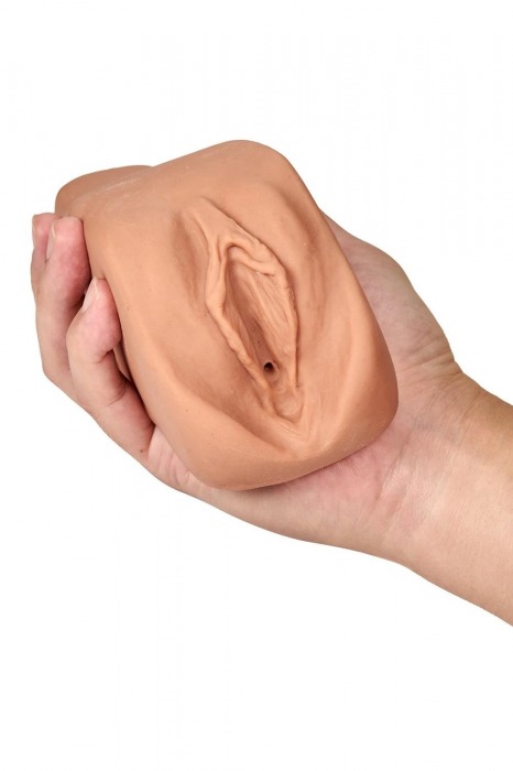 Маструбатор-вагина с вибрацией Soft   Wet Renata Realistic Tan Masturbator - Blush Novelties - в Черкесске купить с доставкой