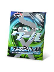 Презерватив Sagami Xtreme Mint с ароматом мяты - 1 шт. - Sagami - купить с доставкой в Черкесске
