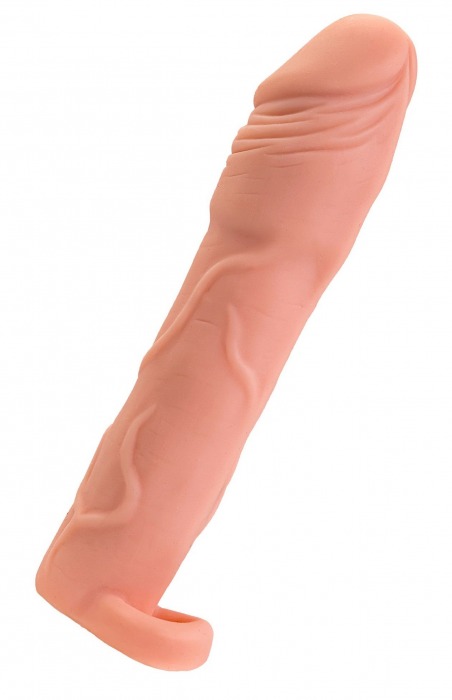 Телесная удлиняющая насадка с подхватом - 19 см. - ToyFa - в Черкесске купить с доставкой