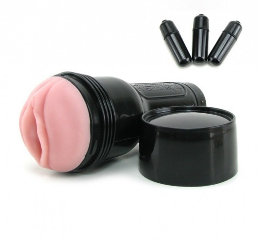 Мастурбатор-вагина Fleshlight - Vibro Pink Lady Touch с вибрацией - Fleshlight - в Черкесске купить с доставкой